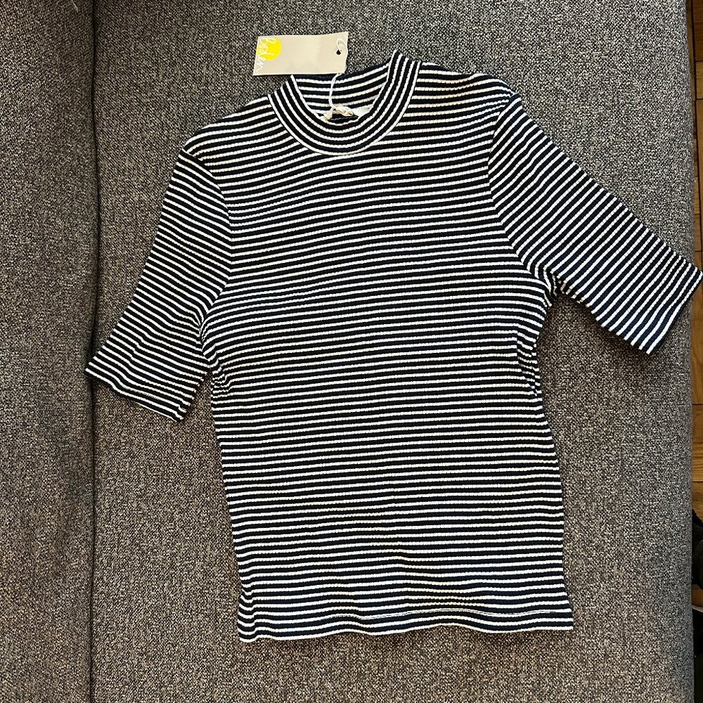 NWT Boden Short Sleeve Striped Cotton Tee